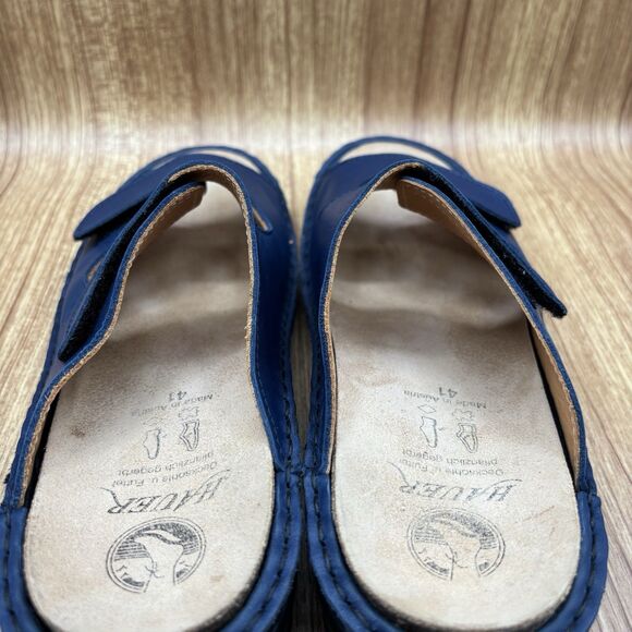 Hauer Comfort Sandal Made In Austria Removable Insole BLUE Adjustable EU 41 US10 - Picture 8 of 8
